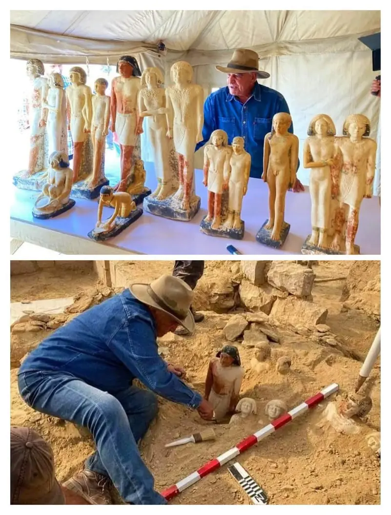 زاهي حواس يكسر تمثالا أثريا.. ويوضح "خطأ صغير بيحصل"