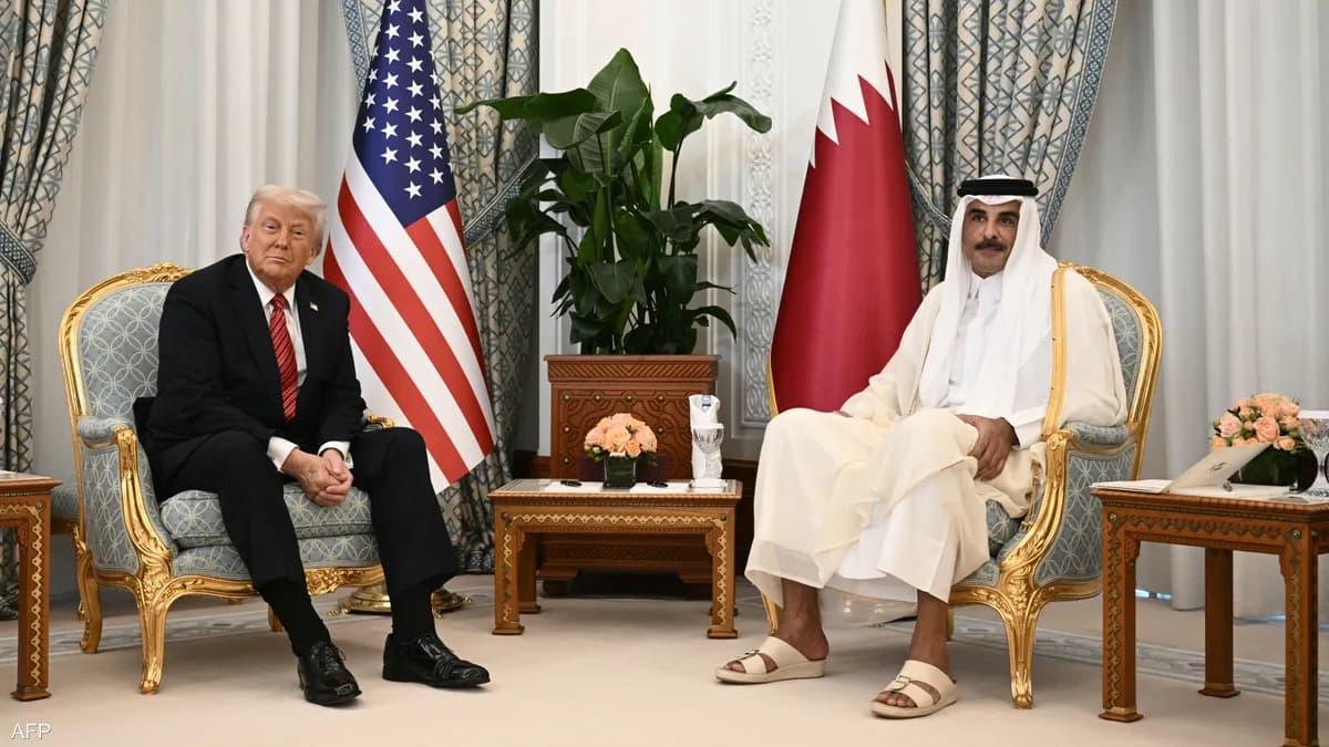 ترامب يبدي اعجابه بالرخام الأميري القطري "مثالي.. بيرفيكتو"