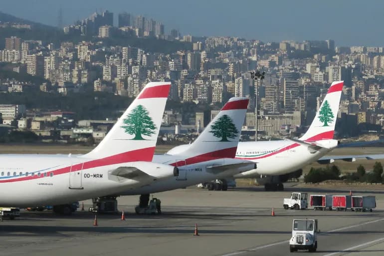 هبوط طائرة مجهولة في بيروت ..و إسرائيل تحذر