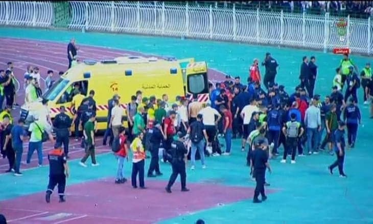 ارتفاع عدد ضحايا كارثة سقوط المدرج خلال احتفالات المولودية الجزائري