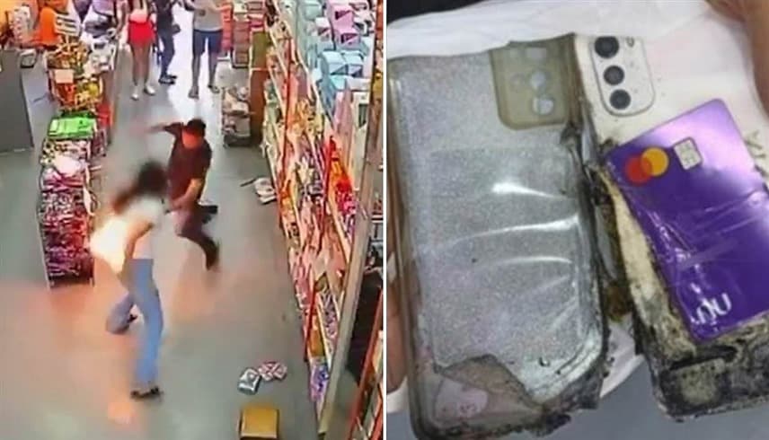 حروق من الدرجة الأولى والثانية لبرازيلية بعد انفجار هاتف محمول في جيبها | فيديو