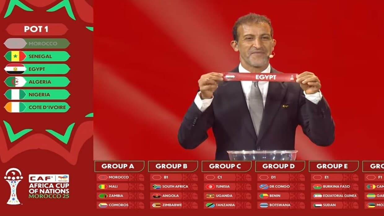 مصر تقع في أقوى مجموعات كأس أمم إفريقيا 2025