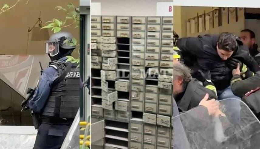 ايطاليا .. 25 رهينة ونفق هروب سري في سرقة بنك خلال ساعتين بأسلوب سينمائي