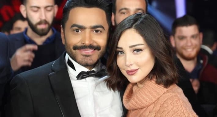 تامر حسني: أتمنى أحذف الزعل اللي بيني وبين بسمة بوسيل