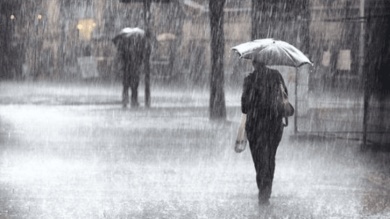 أمطار غزيرة على الشمال تمتد الى المناطق الوسطى