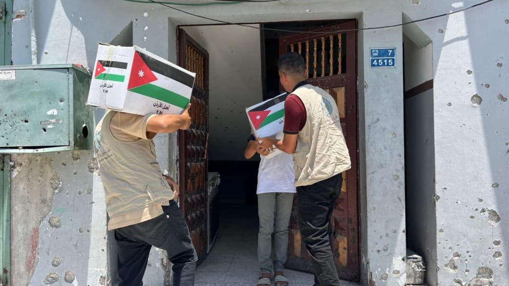 الهيئة الخيرية الأردنية: العمل على توسعة رقعة المساعدات المرسلة لغزة يوميا