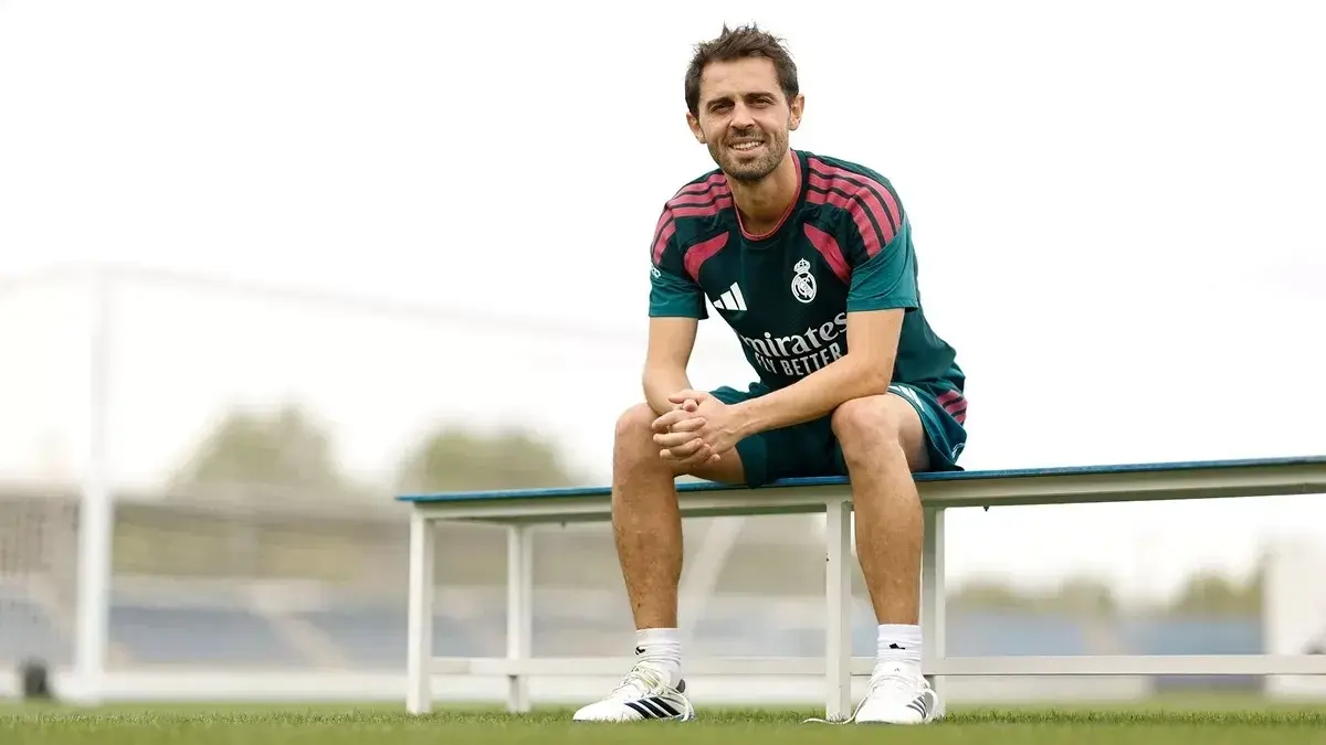 برناردو سيلفا سعيد بظهوره الأول مع ريال مدريد