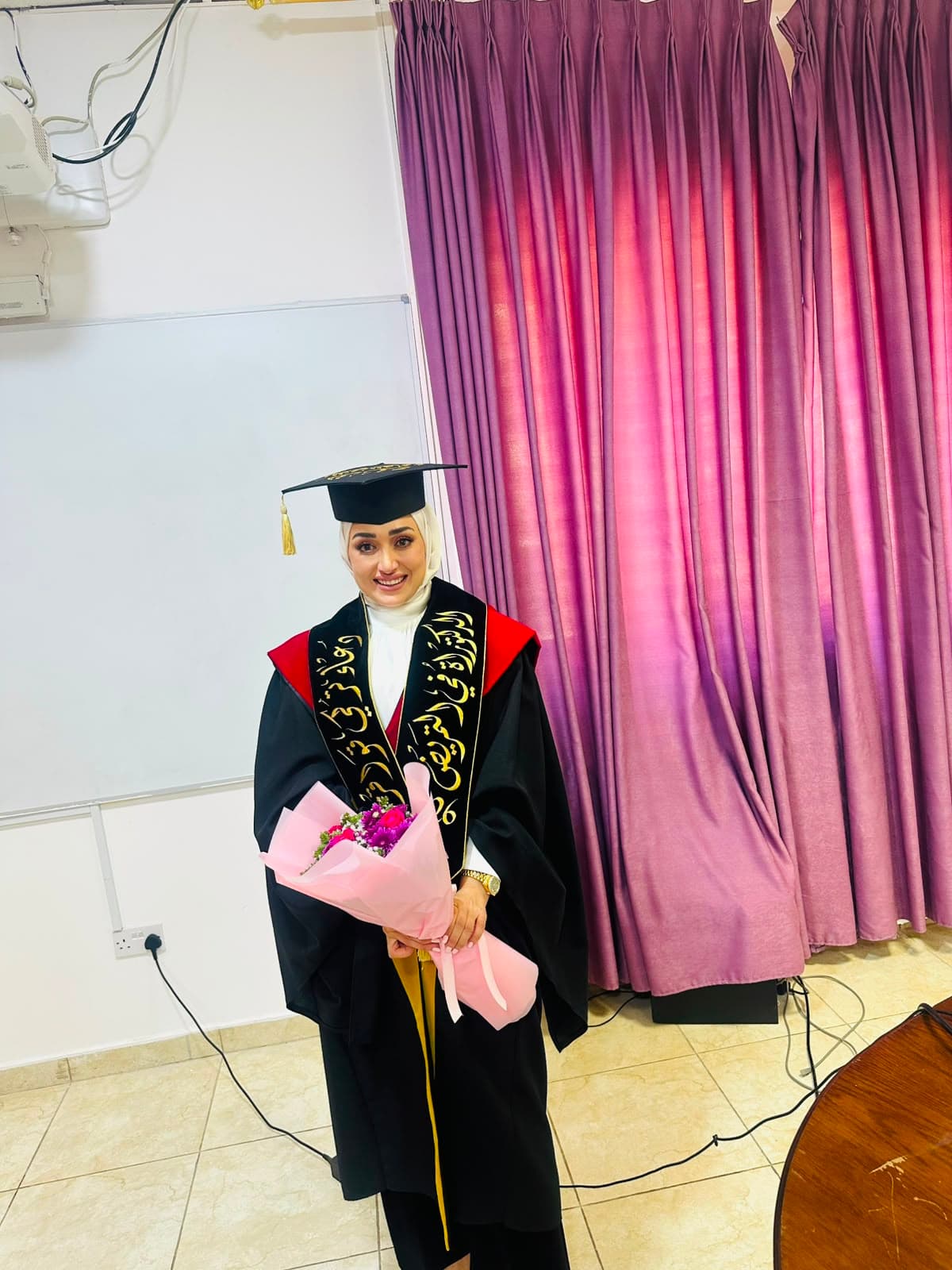 مبارك الدكتوراة دعاء قواقزة