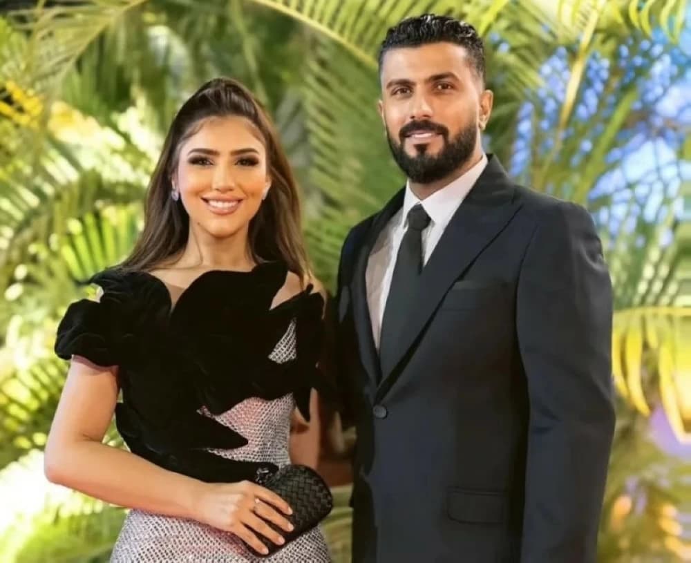 مي عمر تحتفل بعيد ميلاد محمد سامي